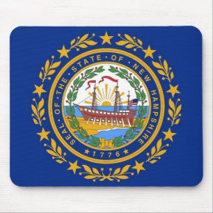 Mousepad with Flag of  New Hampshire State - USA
