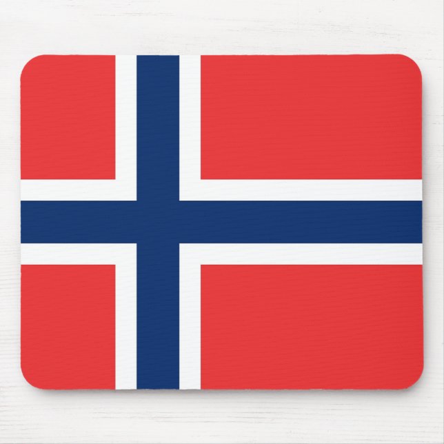 Mousepad with Flag of Norway (Front)