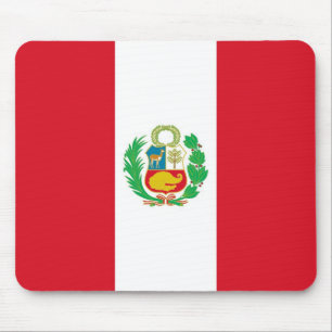 Mousepad with Flag of Peru