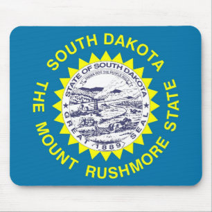 Mousepad with Flag of South Dakota State - USA