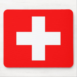 Mousepad with Flag of Switzerland