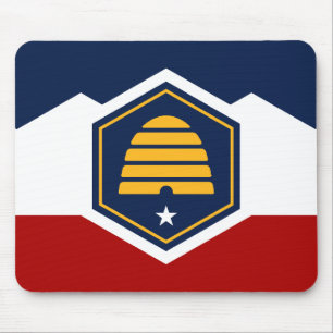 Mousepad with Flag of Utah, USA