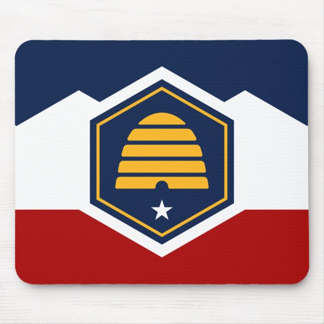 Mousepad with Flag of Utah, USA (Front)