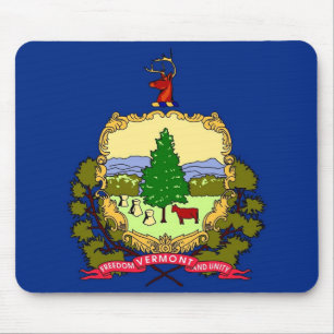 Mousepad with Flag of Vermont State - USA