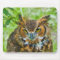 Mousepad with Great Horned Owl