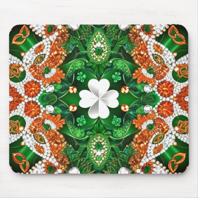 Mousepad with Ireland Colours Design (Front)
