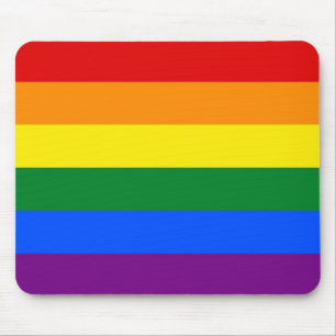 Mousepad with LGBT Rainbow Flag