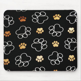 Mousepad with Paw Prints
