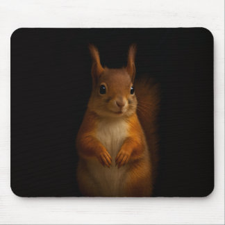 Mousepad with Red Squirrel