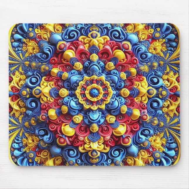 Mousepad with Romanian Colours Design (Front)