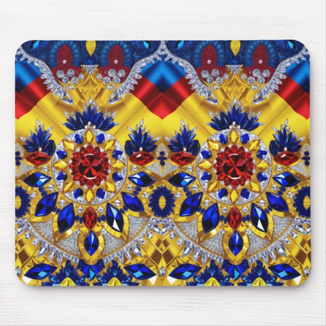 Mousepad with Romanian Colours Design (Front)