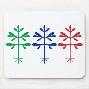Mousepad with Triple Sapling Graphic
