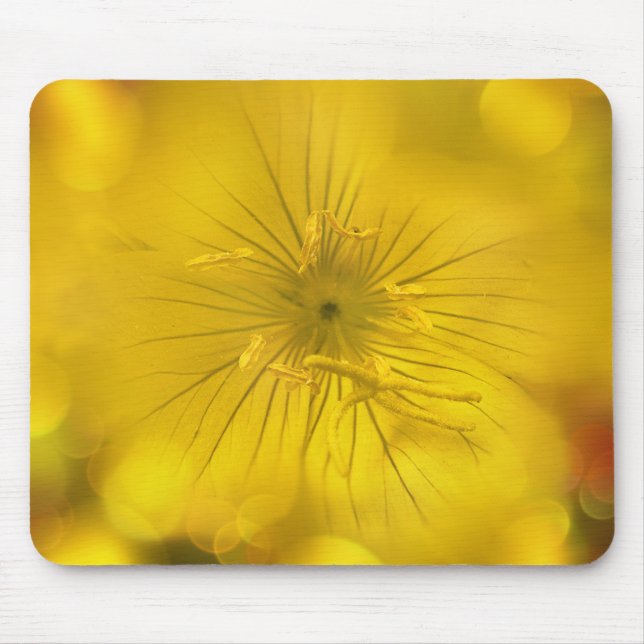 Mousepad Yellow Bokeh Flower (Front)