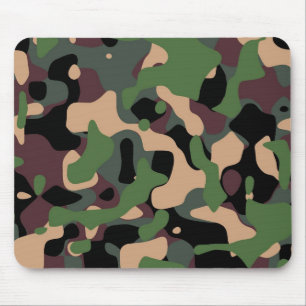 Mousepads with a military camouflage design