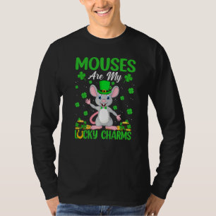 Mouses Are My Lucky Charms Mouse St Patrick S Day T-Shirt
