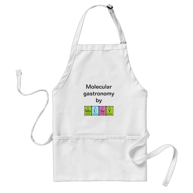 Mousey periodic table name apron (Front)