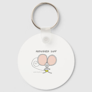 Mousies Luv paper plate for parties Key Ring