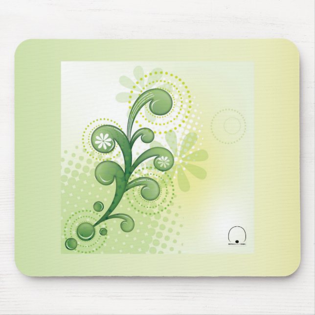 Mouspad-green 마우스패드-그린 mouse mat (Front)