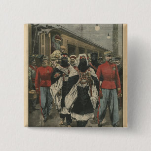 Moussa Ag Amastane arriving in Paris 15 Cm Square Badge