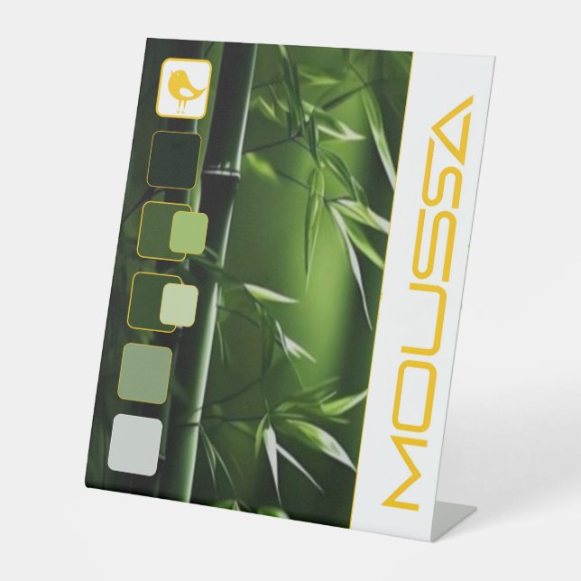 MOUSSA  PEDESTAL SIGN (Front)