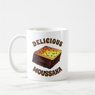 Moussaka Greek Mediterranean Food Eggplant Potato Coffee Mug
