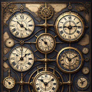 Mousseline Clocks Steampunk watches Tissue paper