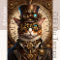 Mousseline Cute Cat Steampunk Hat Tissue paper