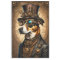 Mousseline Cute Dog Steampunk Hat Tissue paper