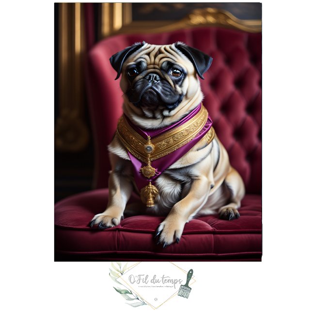 Mousseline Dog Royal Pug no.6 Hat Tissue paper (Creator Uploaded)