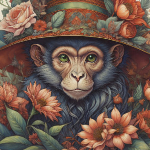 Mousseline Flower Hat cute chimp v10 Tissue paper