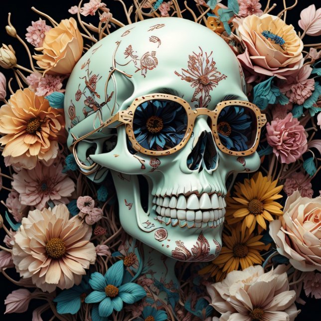 Mousseline Flower Skull Paper side right (Creator Uploaded)