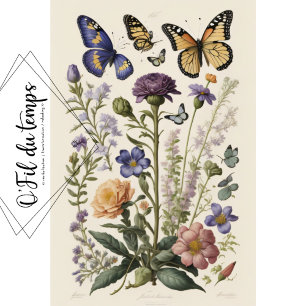 MOUSSELINE PAPER Summer Flowers v3 Tissue paper