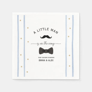 Moustache A little man is on the way Napkin