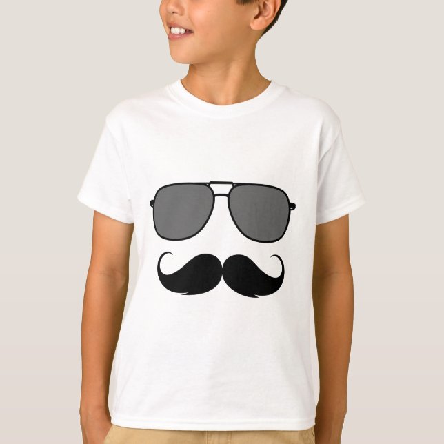 moustache and glasses T-Shirt (Front)