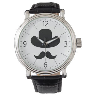 Moustache and hat watch