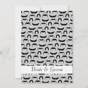 Moustache and Lip Wedding Invitation