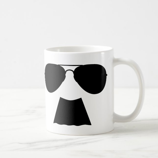 Moustache Aviator Mug (Right)