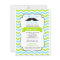 Moustache Baby Shower Invitation