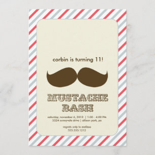 moustache bash invitation