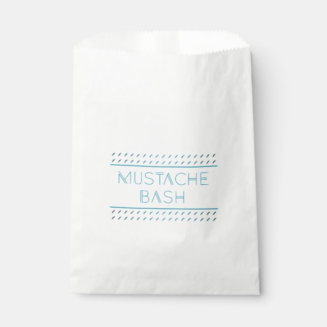 Moustache Bash Metro Favour Bags (Front)