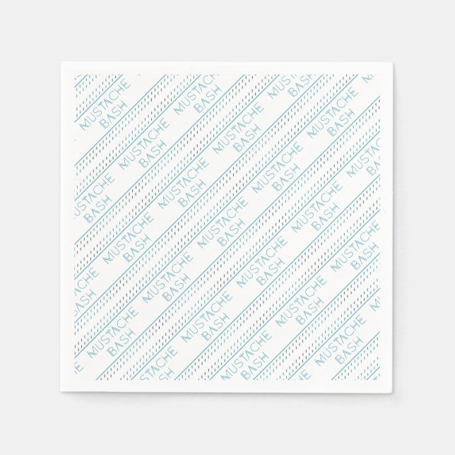 Moustache Bash Metro Napkin (Front)