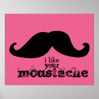 Moustache - Black Sky Series Poster