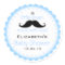 Moustache Blue Baby Shower