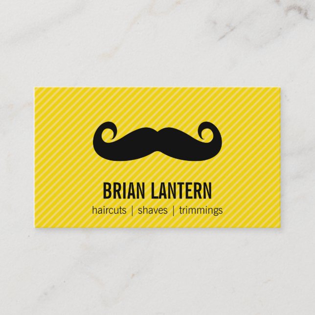 Moustache Business Card (Front)