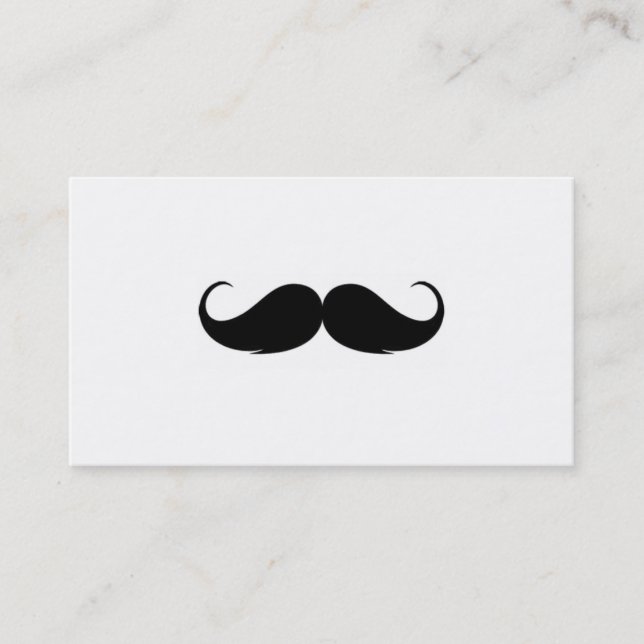 Moustache business cards (Front)