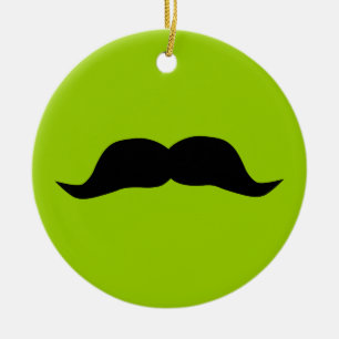 Moustache Ceramic Tree Decoration