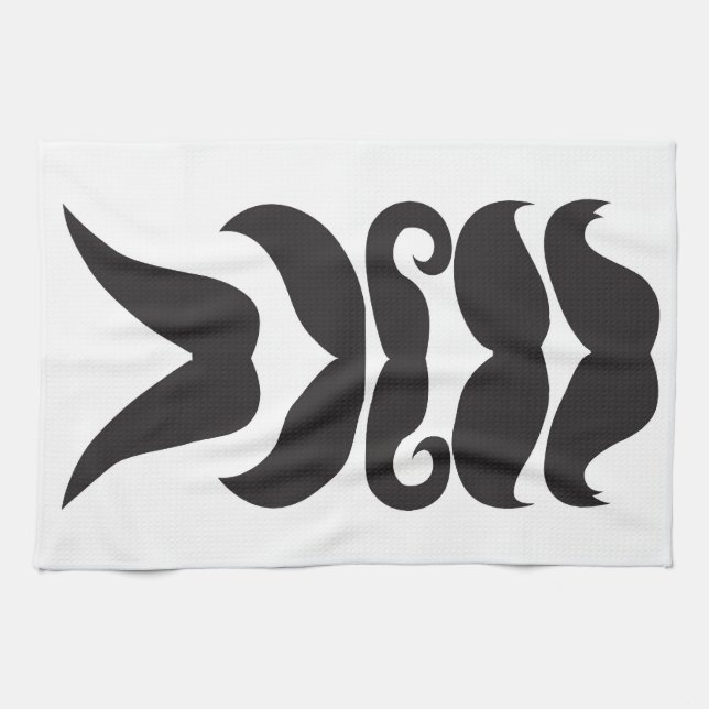 Moustache Choices Tea Towel (Horizontal)