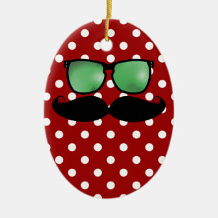 Moustache Christmas Ornament