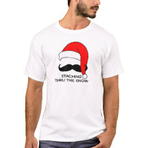 Moustache Christmas - Staching thru the snow
