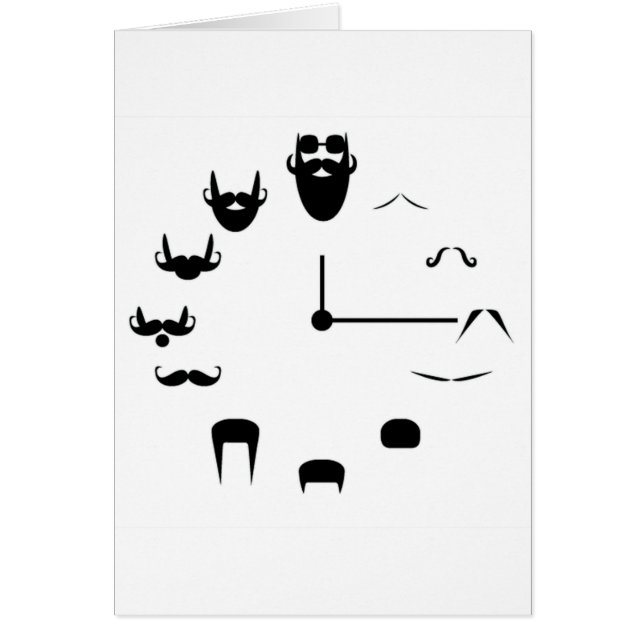 Moustache Clockface (Front)